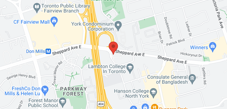 map of #1105 -2015 SHEPPARD AVE E
